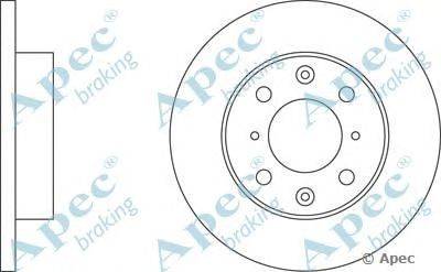 Тормозной диск APEC braking DSK200