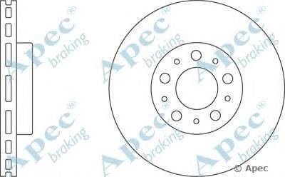 Тормозной диск APEC braking DSK2051