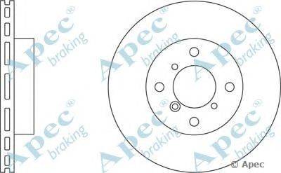 Тормозной диск APEC braking DSK2073