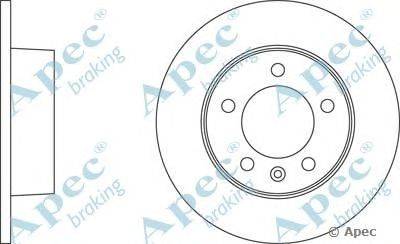 Тормозной диск APEC braking DSK2163