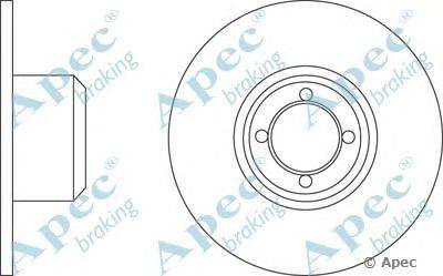 Тормозной диск APEC braking DSK222