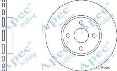 Тормозной диск APEC braking DSK2222
