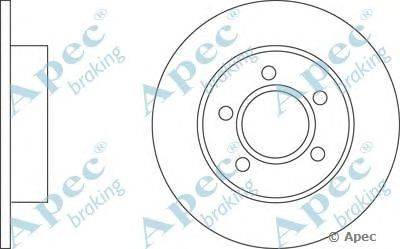 Тормозной диск APEC braking DSK223