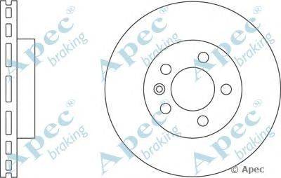 Тормозной диск APEC braking DSK2248