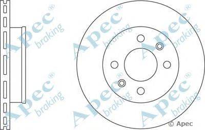 Тормозной диск APEC braking DSK2271