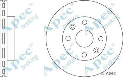 Тормозной диск APEC braking DSK2286