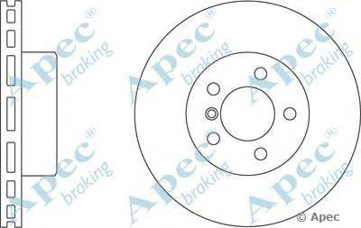 Тормозной диск APEC braking DSK2299