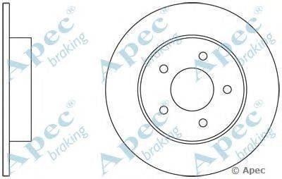 Тормозной диск APEC braking DSK2332
