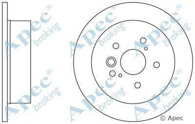 Тормозной диск APEC braking DSK2333