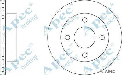 Тормозной диск APEC braking DSK234