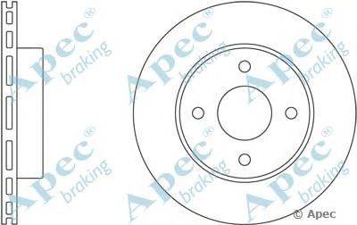 Тормозной диск APEC braking DSK2348