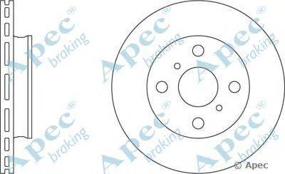 Тормозной диск APEC braking DSK238