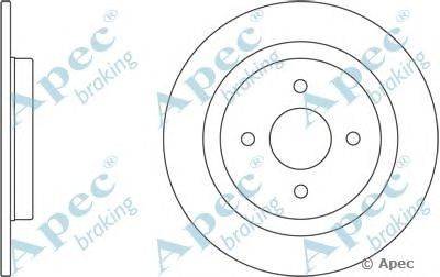 Тормозной диск APEC braking DSK2391