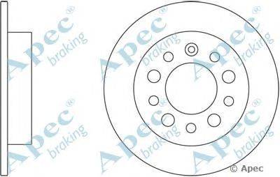 Тормозной диск APEC braking DSK2401