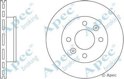 Тормозной диск APEC braking DSK2408