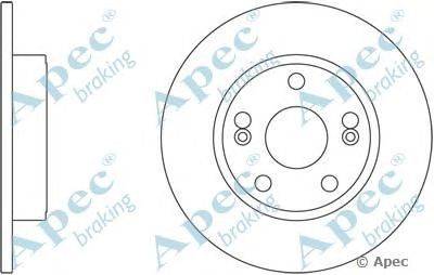 Тормозной диск APEC braking DSK2414