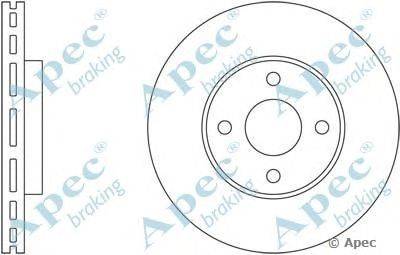 Тормозной диск APEC braking DSK2487