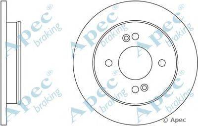 Тормозной диск APEC braking DSK2496