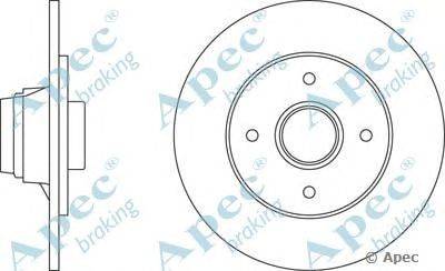 Тормозной диск APEC braking DSK250