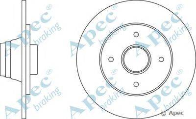 Тормозной диск APEC braking DSK251