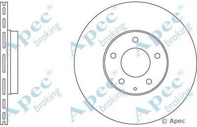 Тормозной диск APEC braking DSK2572