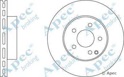 Тормозной диск APEC braking DSK2589