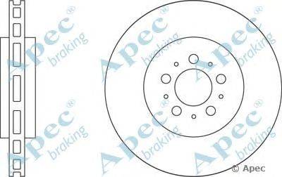 Тормозной диск APEC braking DSK2688
