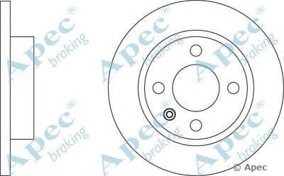 Тормозной диск APEC braking DSK278