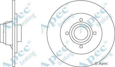 Тормозной диск APEC braking DSK2813