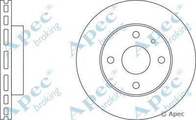 Тормозной диск APEC braking DSK303