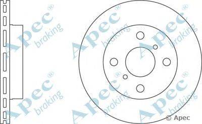 Тормозной диск APEC braking DSK307