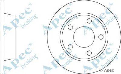 Тормозной диск APEC braking DSK345