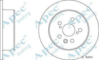 Тормозной диск APEC braking DSK361
