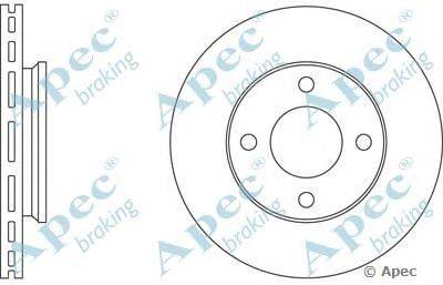 Тормозной диск APEC braking DSK526