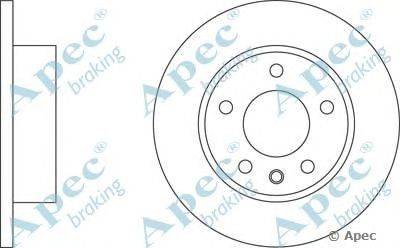 Тормозной диск APEC braking DSK540
