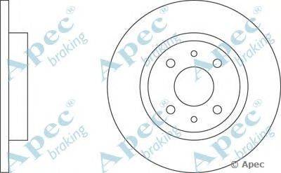 Тормозной диск APEC braking DSK551