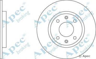 Тормозной диск APEC braking DSK583