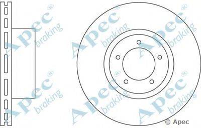 Тормозной диск APEC braking DSK595