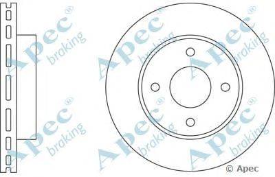 Тормозной диск APEC braking DSK604