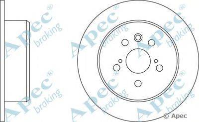 Тормозной диск APEC braking DSK653