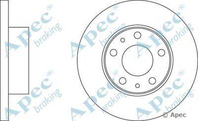 Тормозной диск APEC braking DSK654