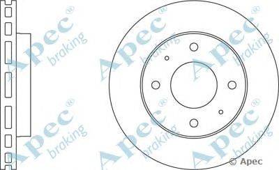Тормозной диск APEC braking DSK662
