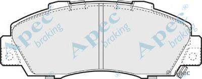 Комплект тормозных колодок, дисковый тормоз APEC braking PAD1136