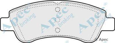 Комплект тормозных колодок, дисковый тормоз APEC braking PAD1216