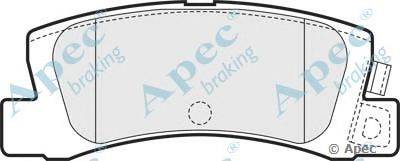 Комплект тормозных колодок, дисковый тормоз APEC braking PAD1446