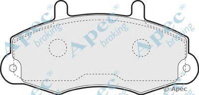 Комплект тормозных колодок, дисковый тормоз APEC braking PAD728