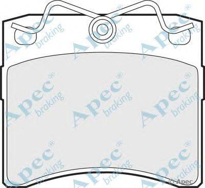 Комплект тормозных колодок, дисковый тормоз APEC braking PAD766