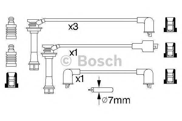 Комплект проводов зажигания BOSCH 0986356946