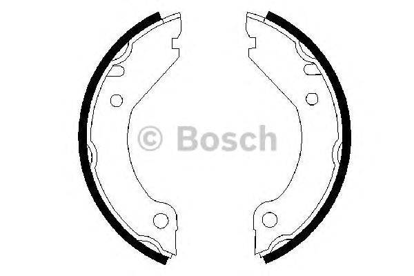Комплект тормозных колодок, стояночная тормозная система BOSCH 0986487215