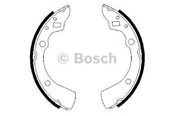Комплект тормозных колодок BOSCH BS528